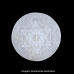 Placa Redonda de Selenita Metatron - 10cm  - Unidade